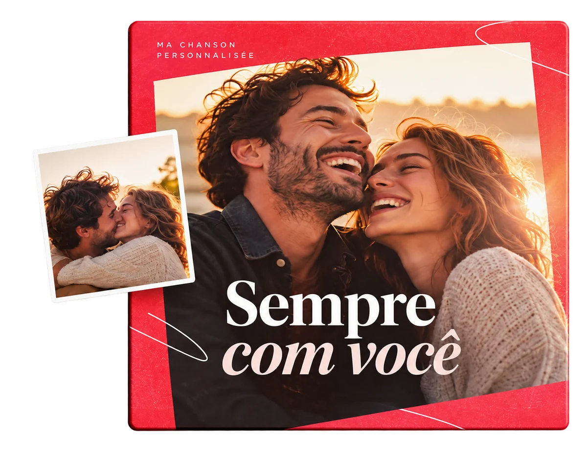 Capa ilustrada da canção Sempre com você