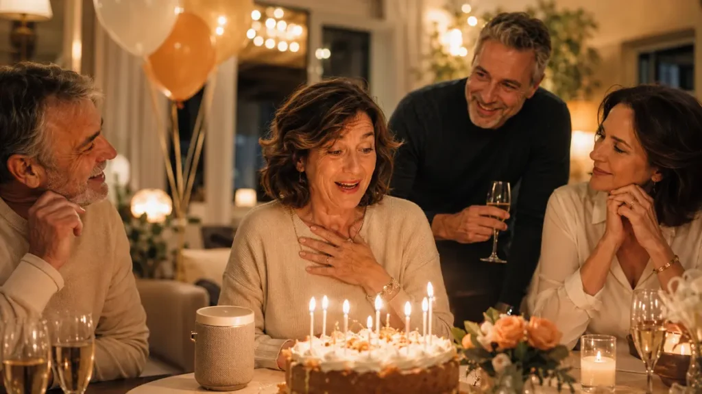 Une femme fête ses 50 ans et découvre sa chanson d’anniversaire personnalisée